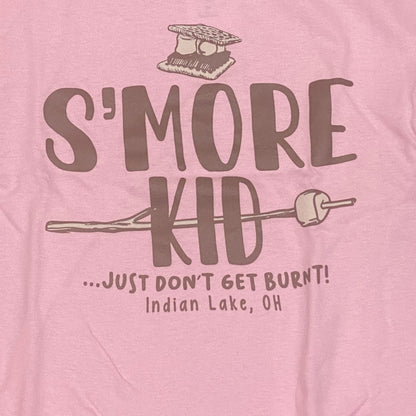 Smore Kid Indian Lake Oh Graphic Designer Short Sleeve Child Youth T-Shirt Pink