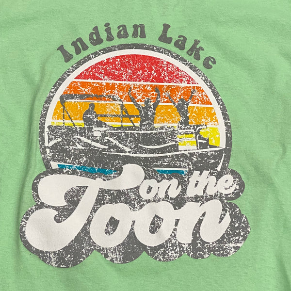 On the Toon Indian Lake OH Mint Green Graphic Designer Short Sleeve T-Shirt