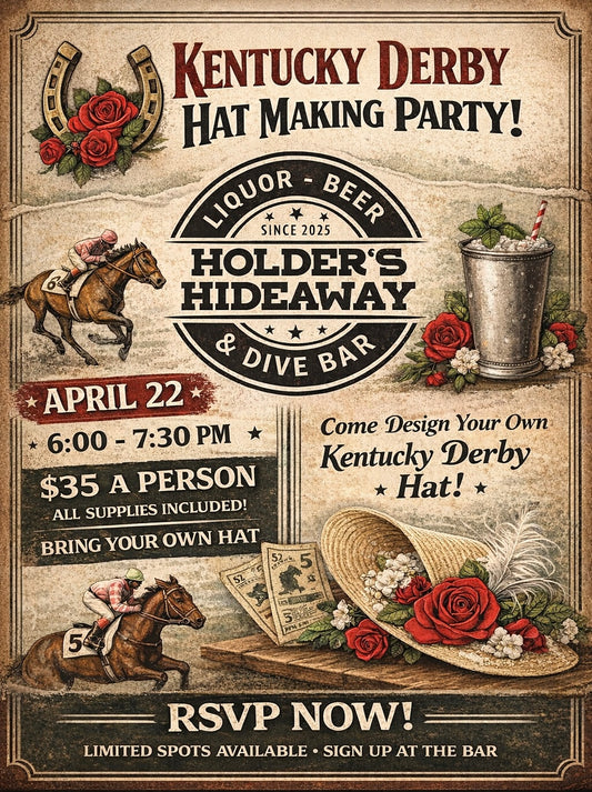 Derby Hat Workshop at Holders Hideaway