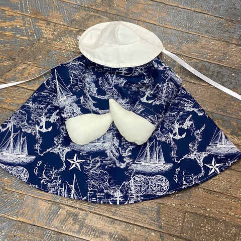 Goose Clothes Complete Holiday Goose Outfit Nautical Boating Dress and Hat Costume