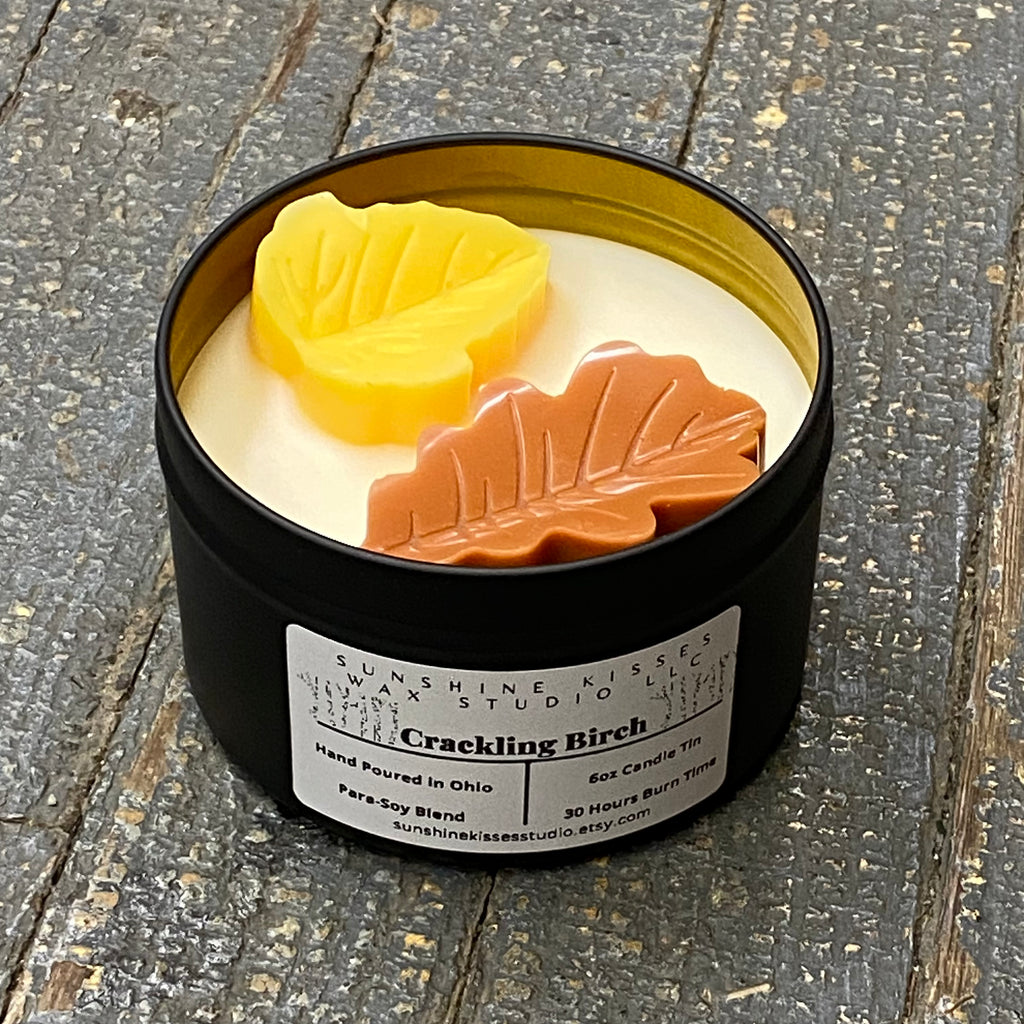 Crackling Birch Sunshine Kisses Melt Bar Tin Candle