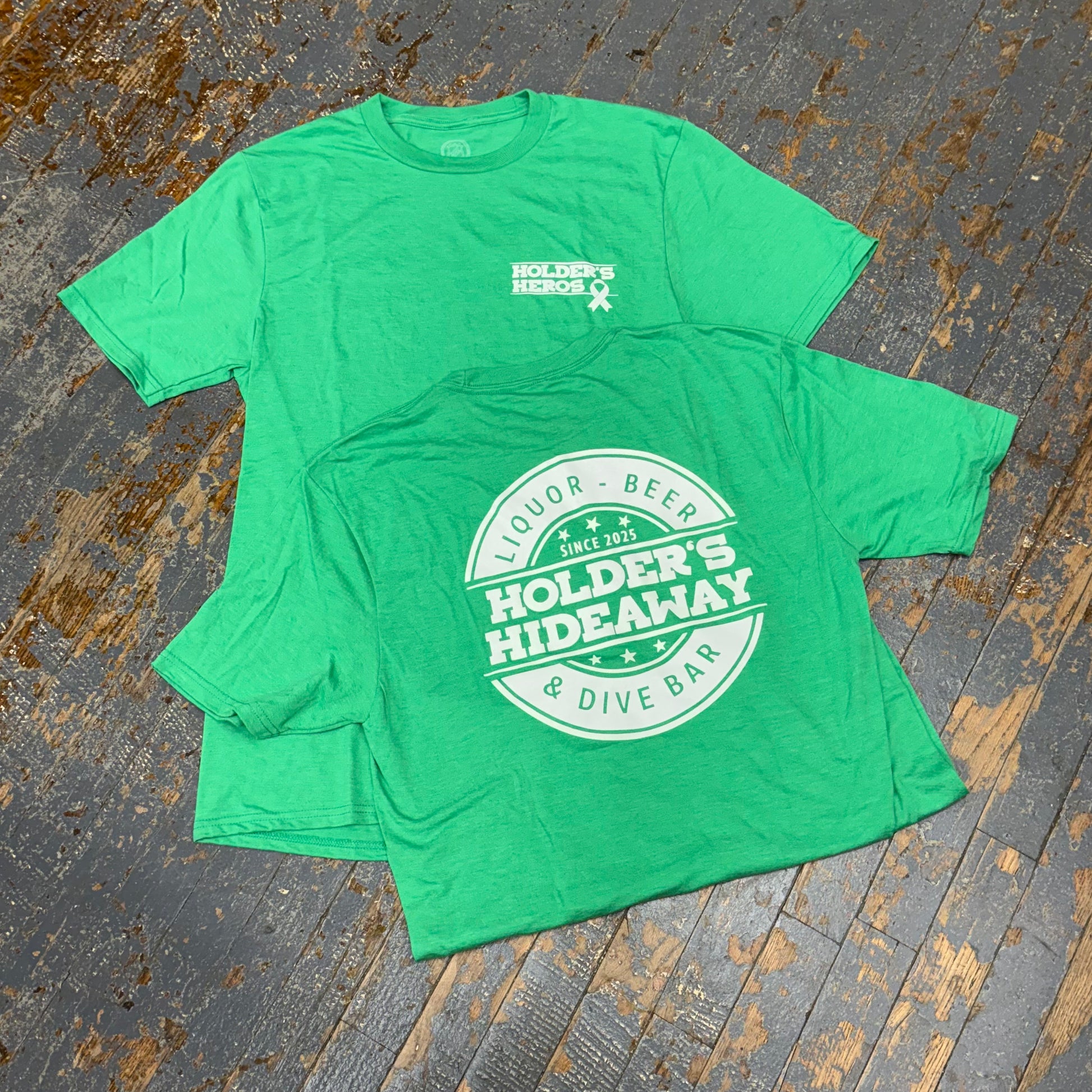 Holders Hideaway Hero Cancer Ribbon Short Sleeve T-Shirt Graphic Designer Tee