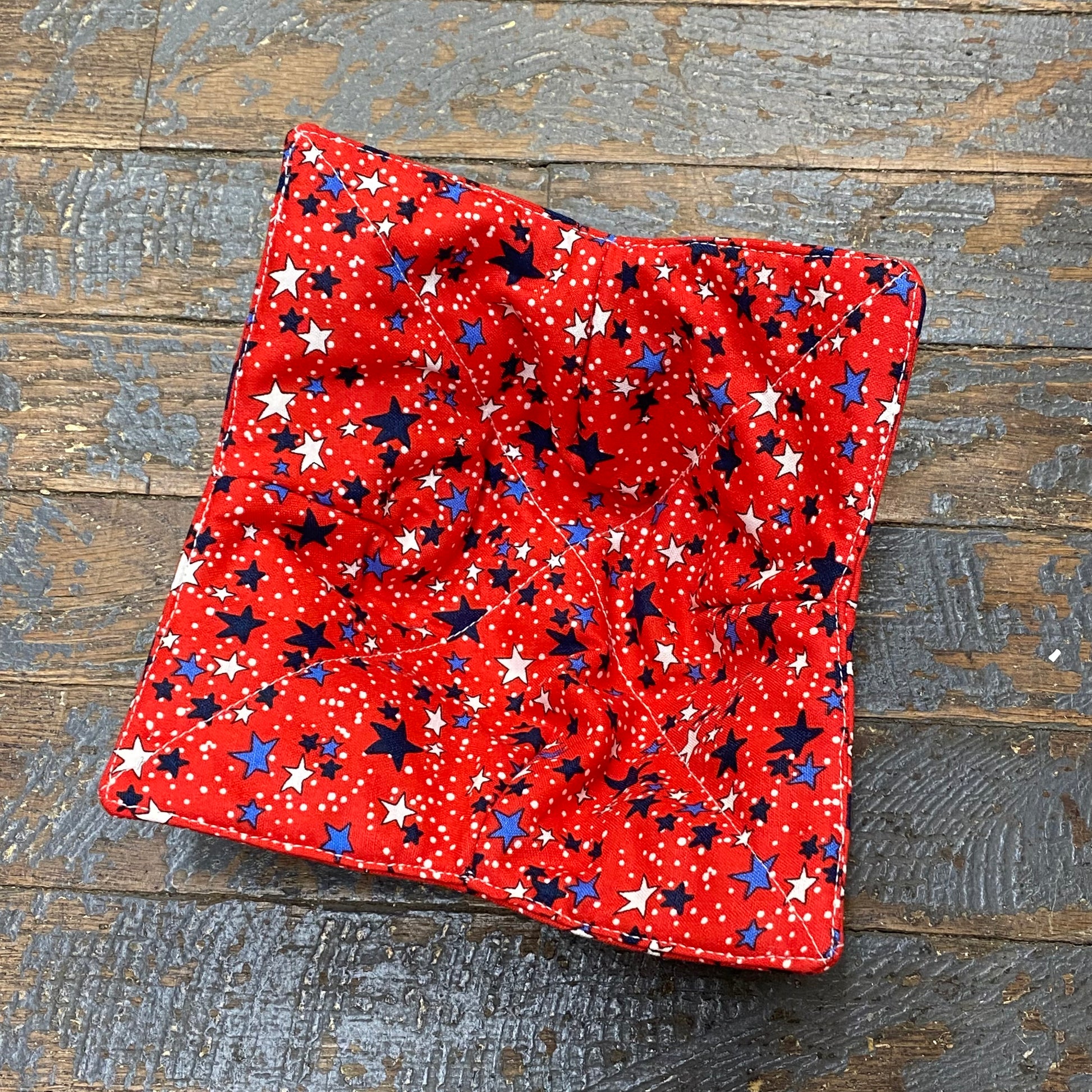 Handmade Fabric Cloth Microwave Bowl Coozie Hot Cold Pad Holder Misc Stars