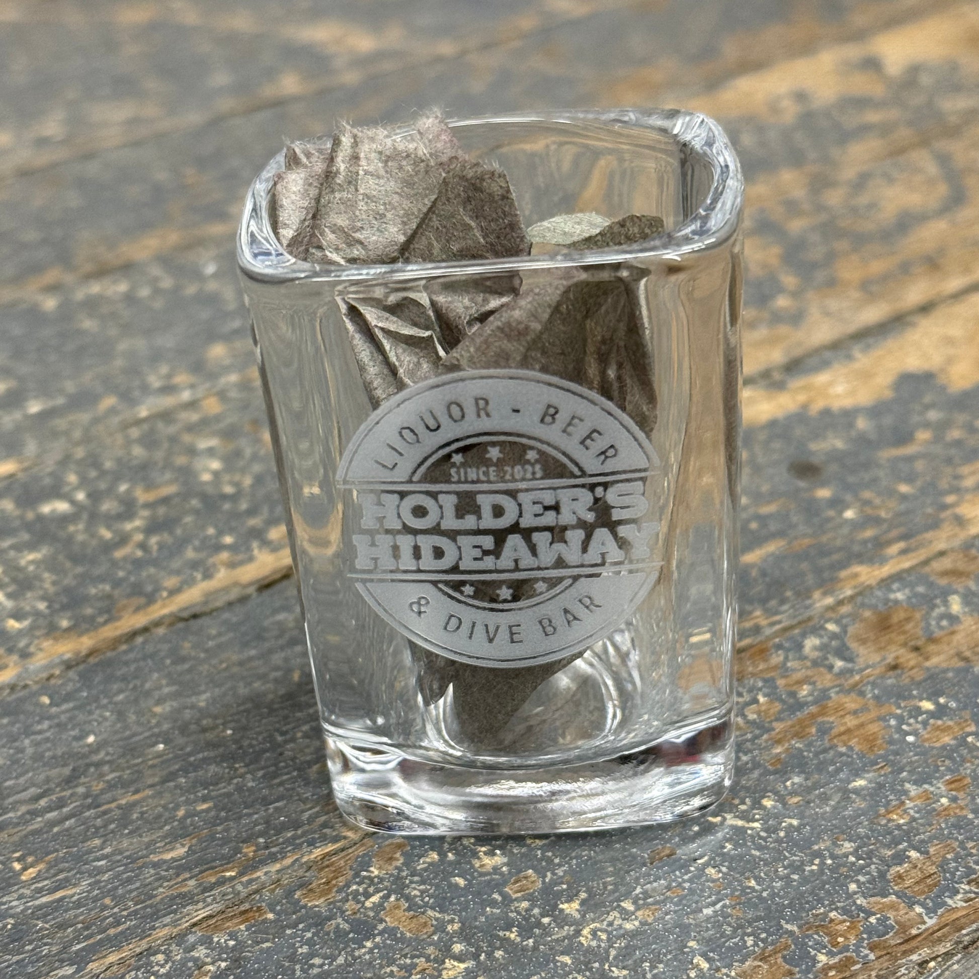 Square Shot Glass Shooter Holders Hideaway