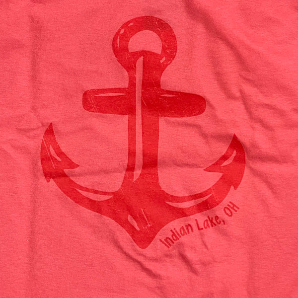 Anchor Indian Lake OH Coral Graphic Designer Short Sleeve T-Shirt