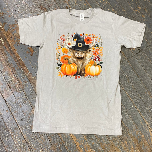 Cow Witch Pumpkin Graphic Designer Short Sleeve T-Shirt