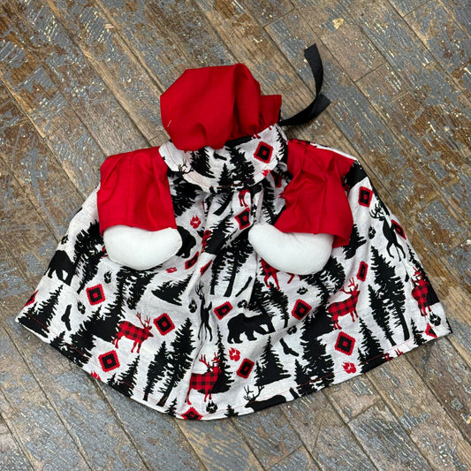 Goose Clothes Complete Holiday Goose Outfit Winter Buffalo Plaid Cabin and Hat Costume