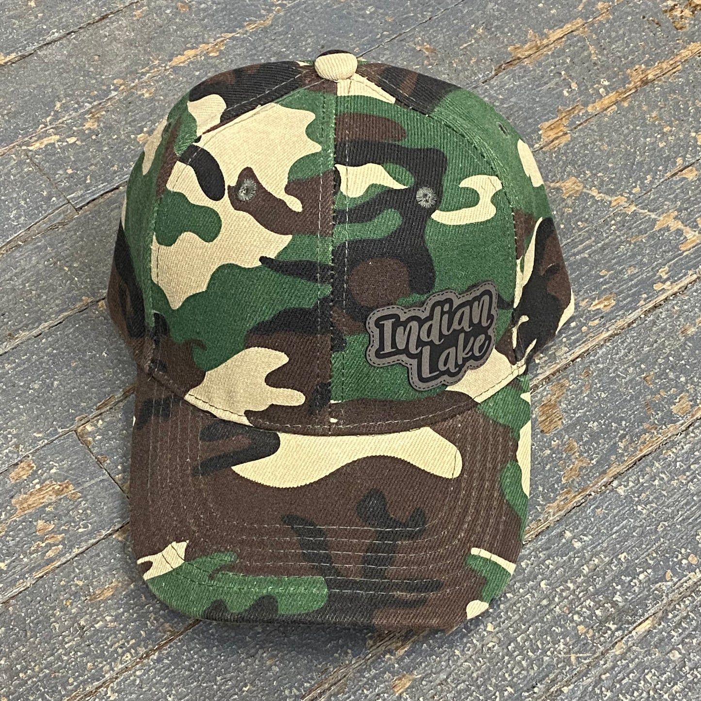 Indian Lake Patch Camo Ball Cap Hat