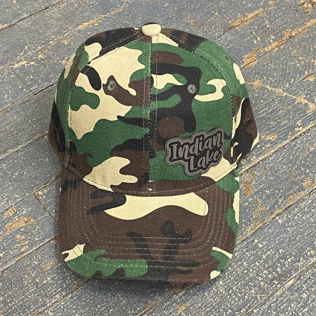 Indian Lake Patch Camo Ball Cap Hat