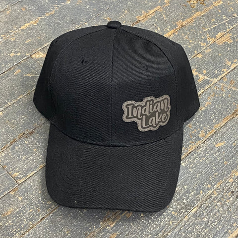 Indian Lake Patch Black Ball Cap Hat