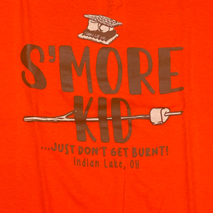 Smore Kid Indian Lake Oh Graphic Designer Short Sleeve Child Youth T-Shirt Orange