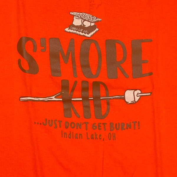 Smore Kid Indian Lake Oh Graphic Designer Short Sleeve Child Youth T-Shirt Orange