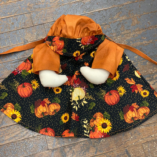 Goose Clothes Complete Holiday Goose Outfit Fall Harvest Pumpkin Flower Dress and Hat