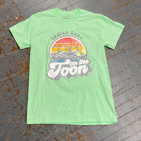 On the Toon Indian Lake OH Mint Green Graphic Designer Short Sleeve T-Shirt