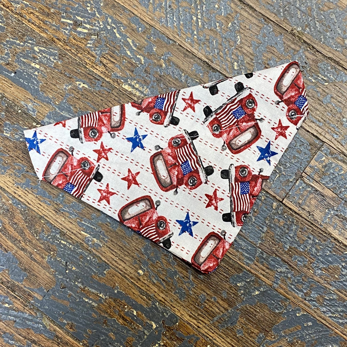 Red Truck Patriotic Dog Collar Pet Bandanna Neck Scarf