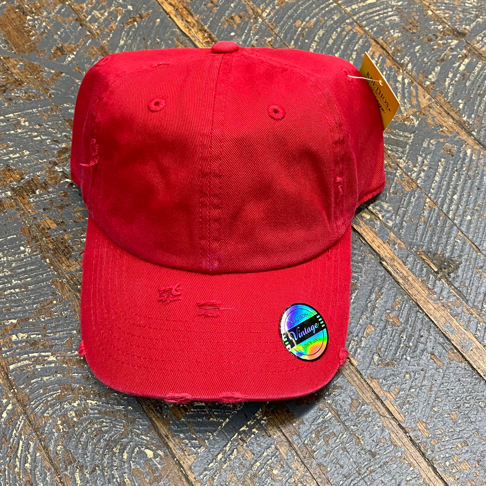 Youth Toddler Kids Vintage Red Adjustable Ball Cap