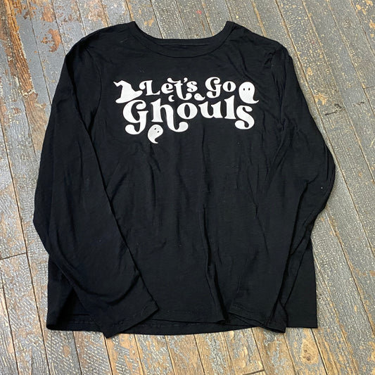 Let's Go Ghouls Full Chest Graphic Designer Long Sleeve Shirt