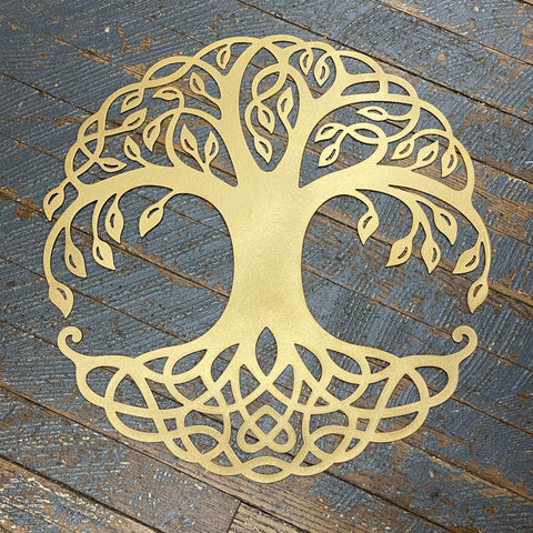 Family Tree Painted Metal Sign Wall Hanger