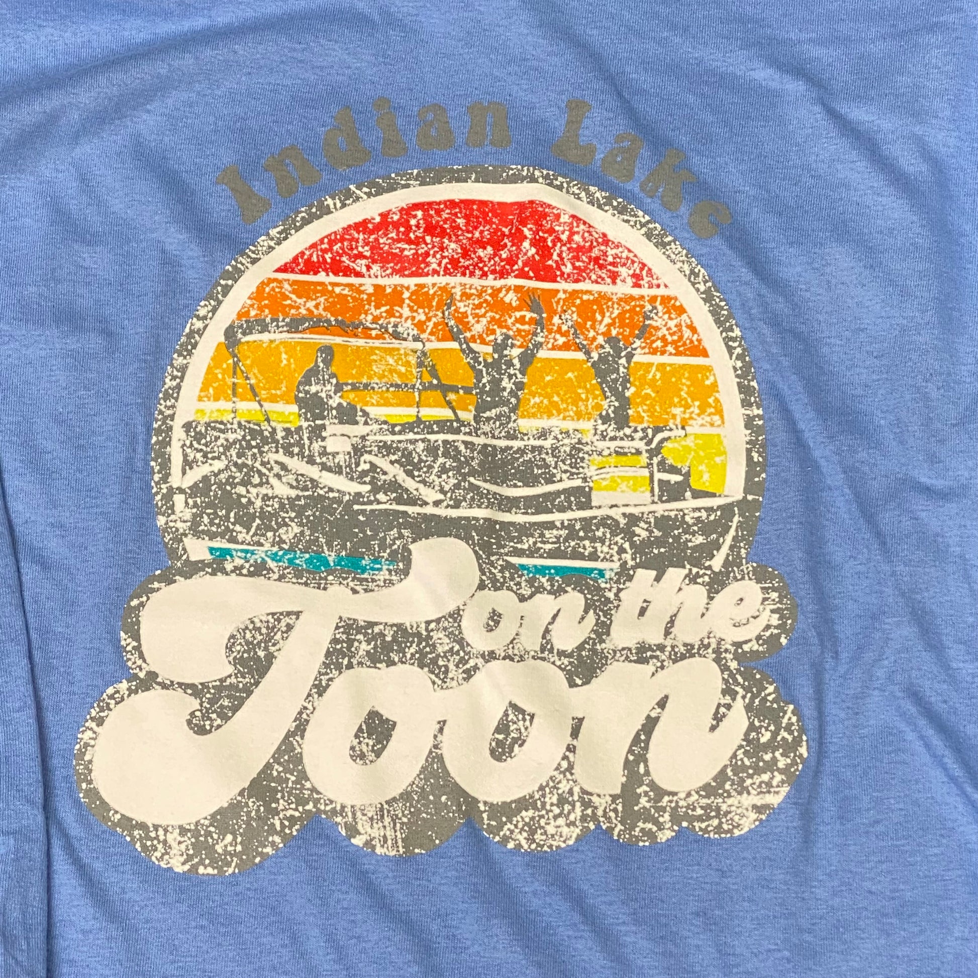 On the Toon Indian Lake OH Carolina Blue Graphic Designer Long Sleeve T-Shirt