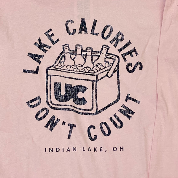 Lake Calories Indian Lake OH Blossom Pink Graphic Designer Long Sleeve T-Shirt