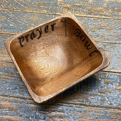 Hand Engraved Wood Bowl Prayer Bowl Small