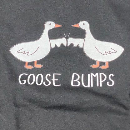 Goose Bumps Graphic Designer Long Sleeve Crew Neck Sweatshirt