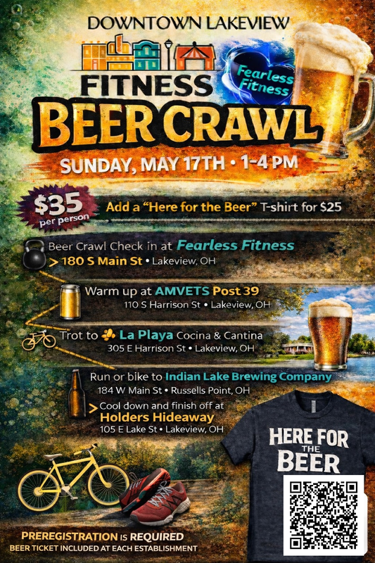 Fearless Fitness Beer Crawl Downtown Lakeview