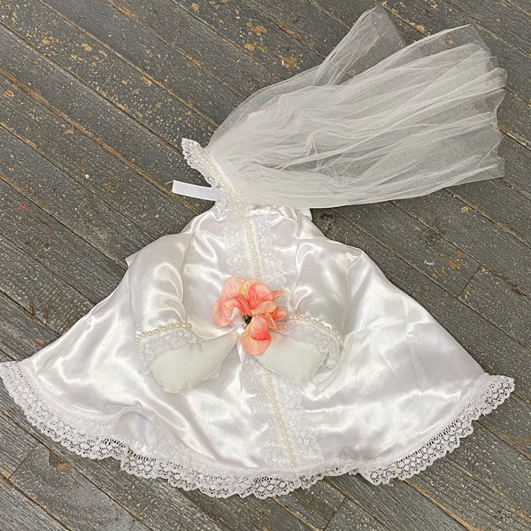Goose Clothes Complete Holiday Goose Outfit Wedding Bridal Bride Dress and Hat