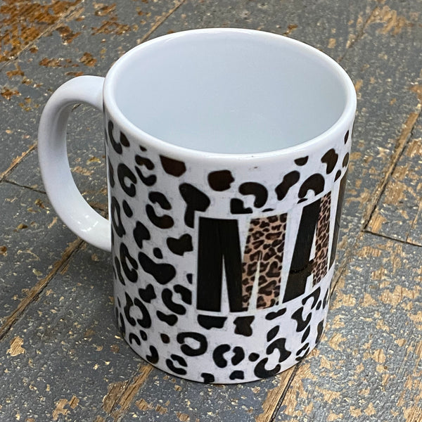 Mama Leopard Cheetah 12oz Beverage Drink Coffee Mug White