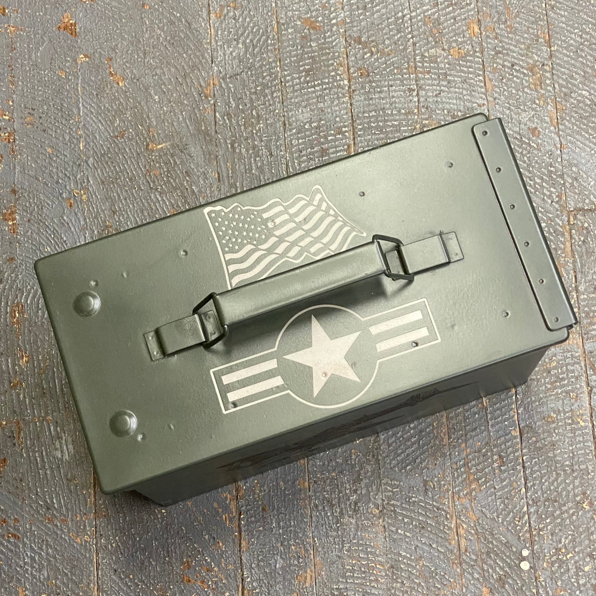 Laser Engraved Metal Military Ammo Can Large Military Plane Squadron