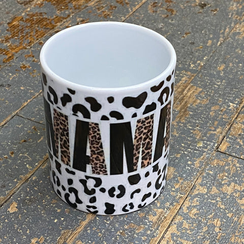 Mama Leopard Cheetah 12oz Beverage Drink Coffee Mug White
