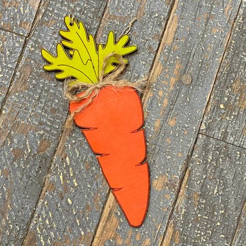 Carrot Laser Engraved Wood Ornament