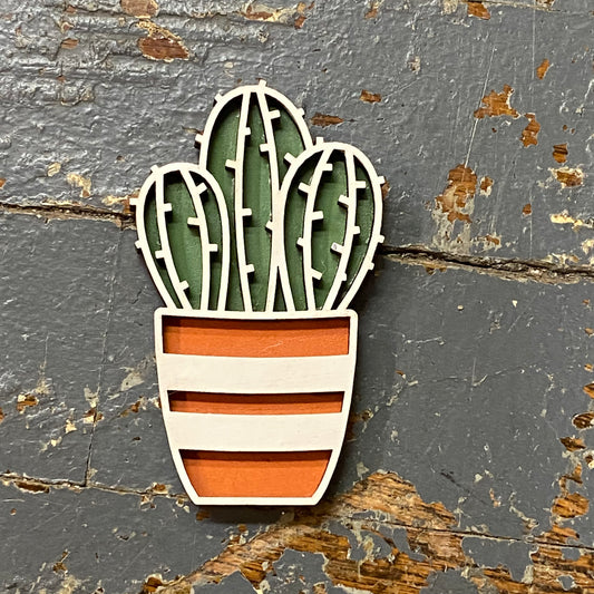 Cactus Dimensional Wood Engraved Magnet