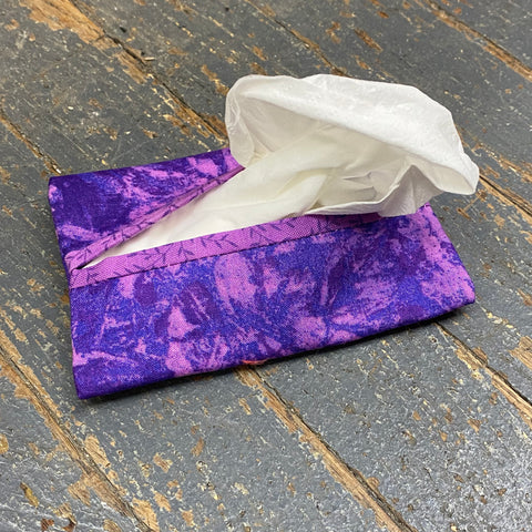 Handmade Fabric Cloth Tissue Holder Misc Purple
