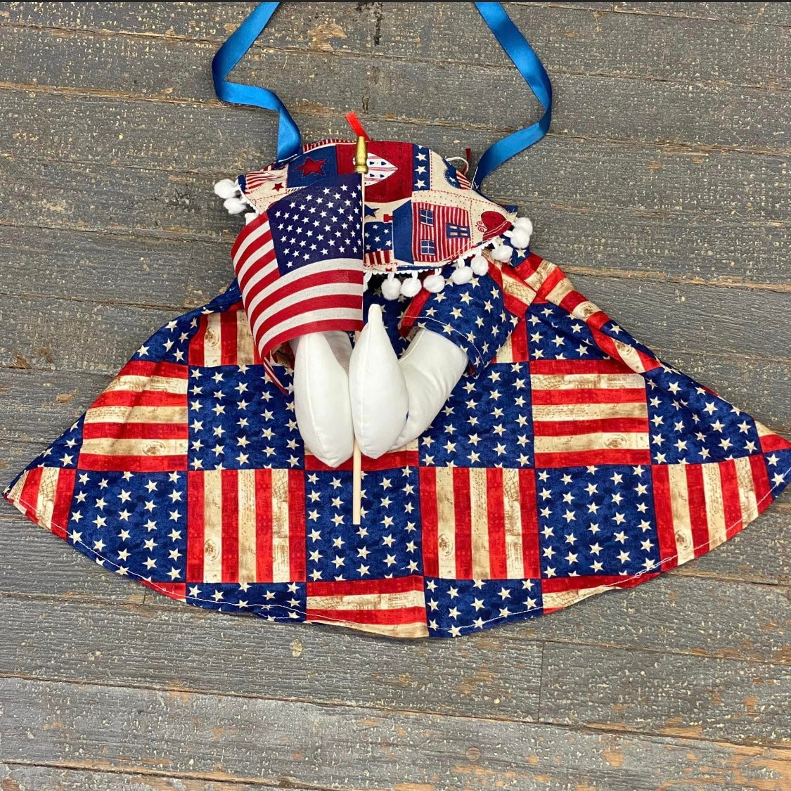 Goose Clothes Complete Holiday Goose Outfit American Tea Stained Flag –  TheDepot.LakeviewOhio
