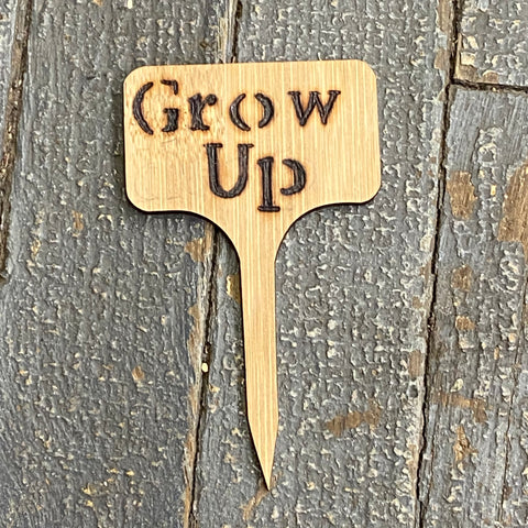 Herb Garden Wood Marker Plant Stick Stake Grow Up