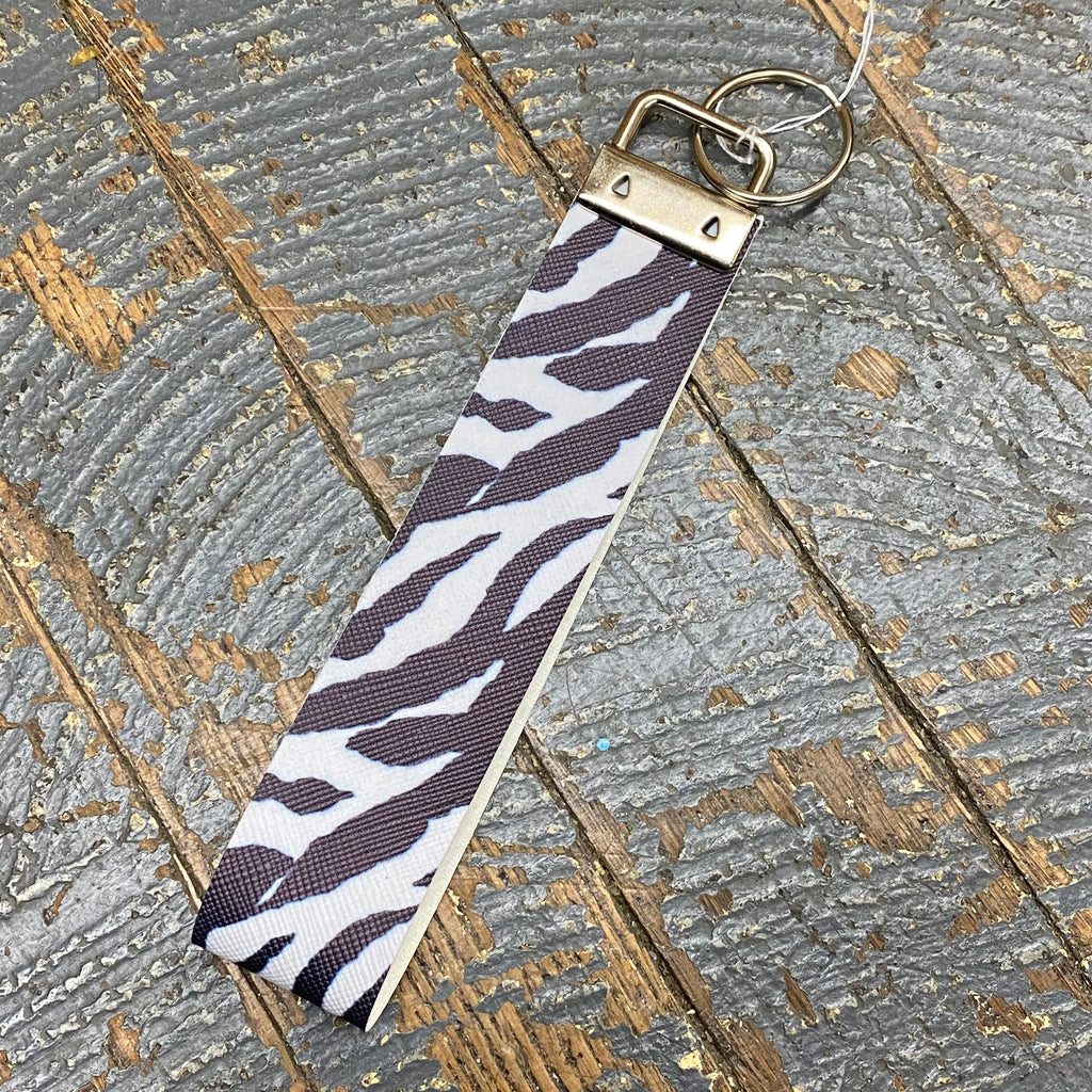Key Chain Wrist Lanyard Animal Print Zebra