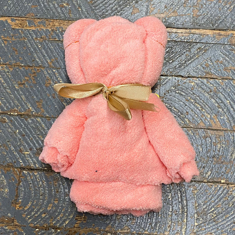 Sudsy Soap Towel Bear Large Pink