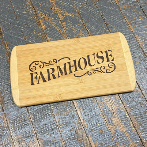 Hand Engraved Wood Cutting Board Farmhouse