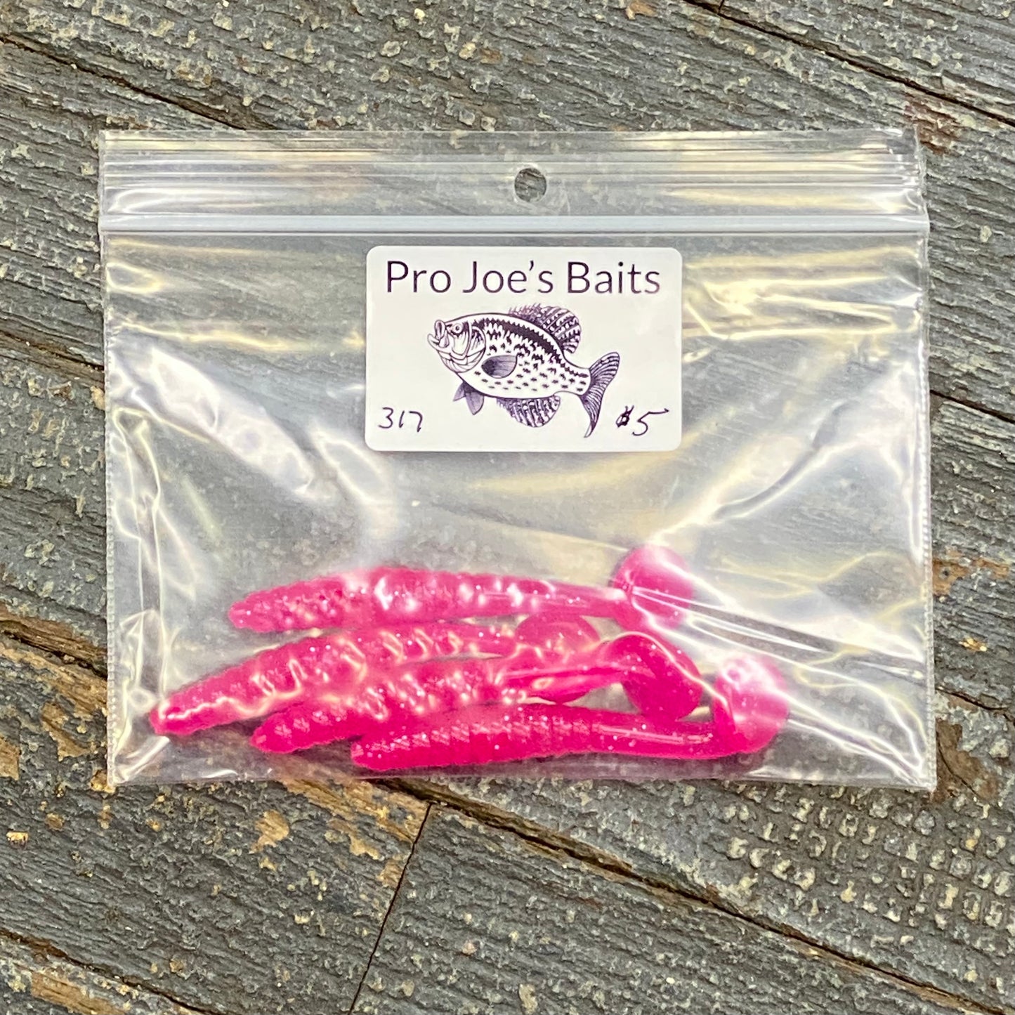 Fishing Lure Pro Joe's Baits Paddle Tail 3-1/8" Tail Pink 