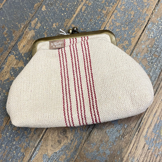 Handmade Fabric Cloth Wallet Clutch Coin Purse Holder Misc Burlap Print