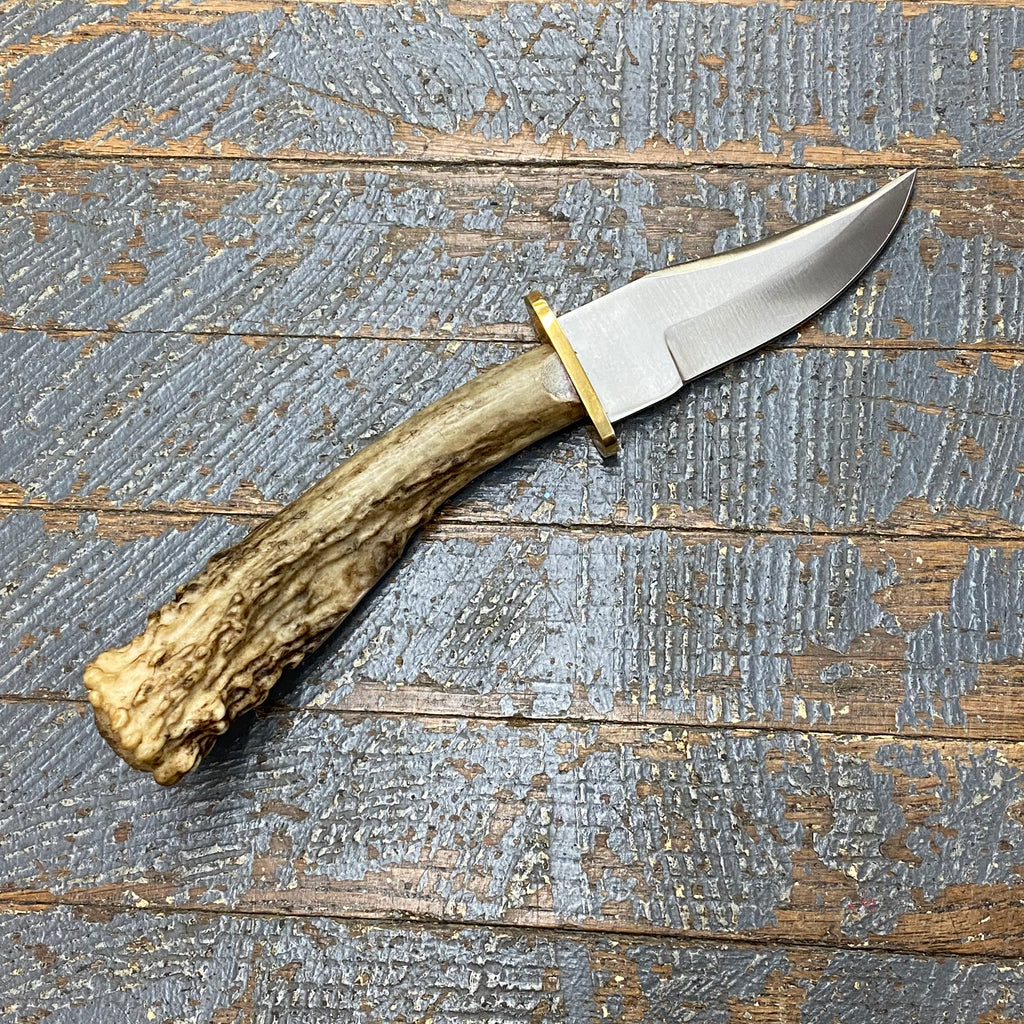 Custom Handmade Whitetail Deer Antler Handle Stag Knife Blade #18