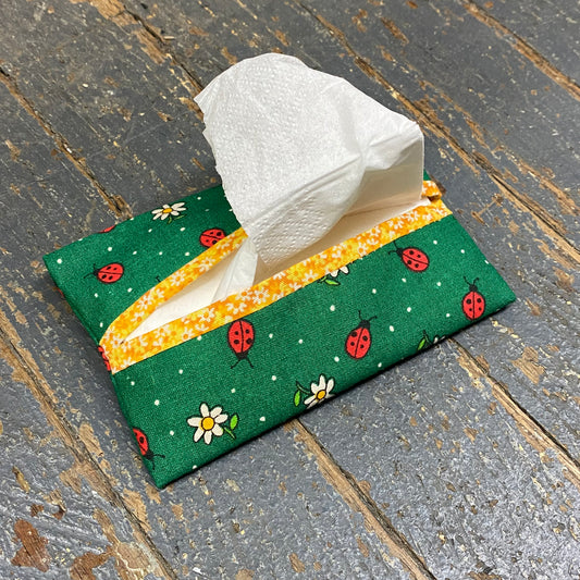 Handmade Fabric Cloth Tissue Holder Misc Green