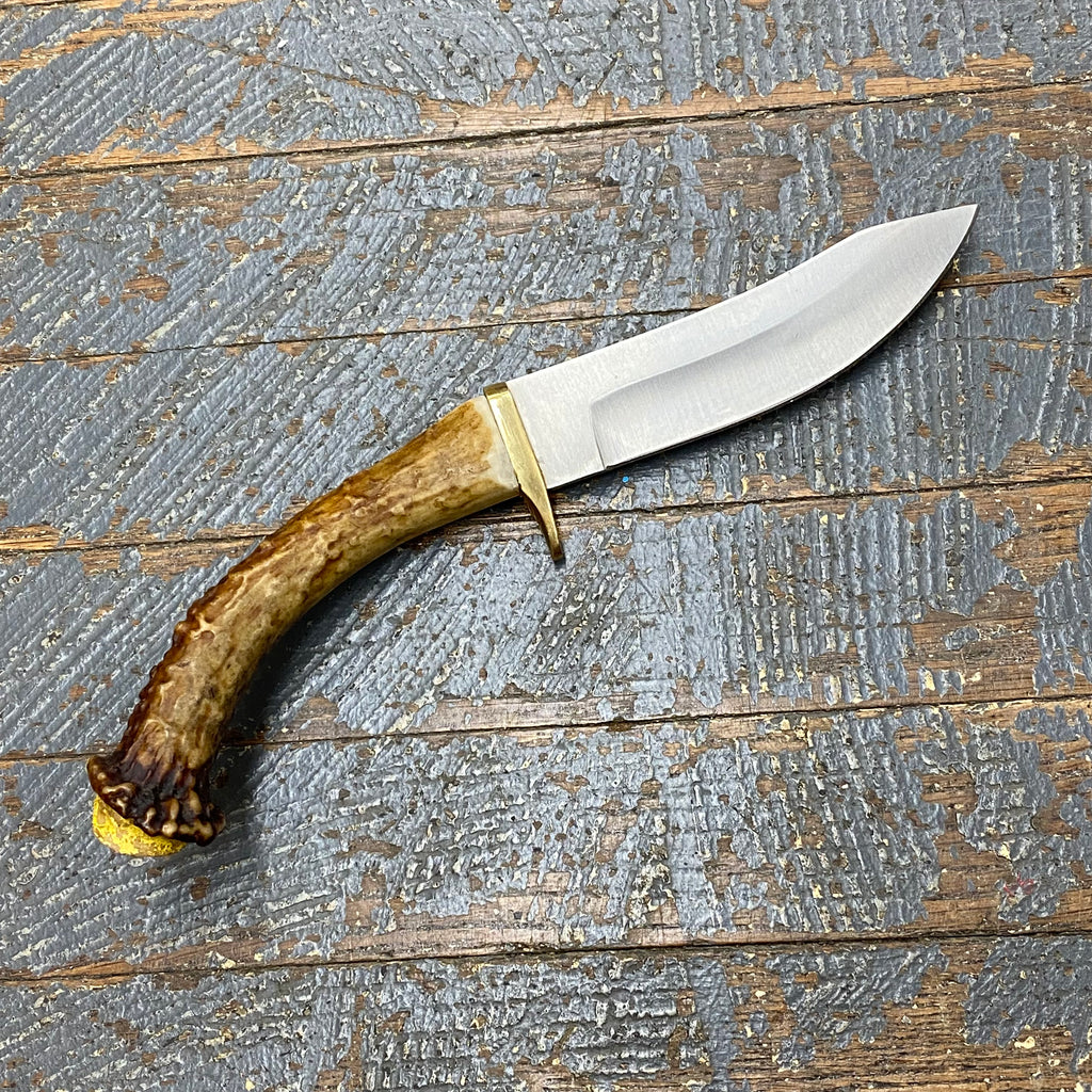 Custom Handmade Whitetail Deer Antler Handle Stag Knife Blade #17
