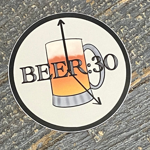 Beer Thirty Large Sticker Decal
