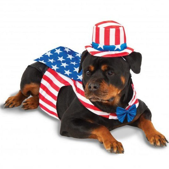 Rubies Pet Shop Boutique Big Dog Costume Uncle Sam America USA