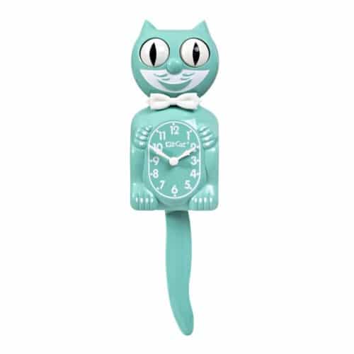 Ocean Waves Aqua Teal Kit-Cat Klock Cat Clock