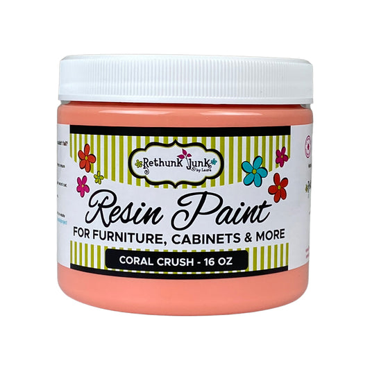 Rethunk Junk Resin Paint Colors Coral Crush