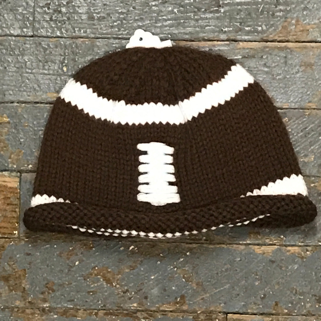 Crocheted Youth Toddler Child Winter Hat Football