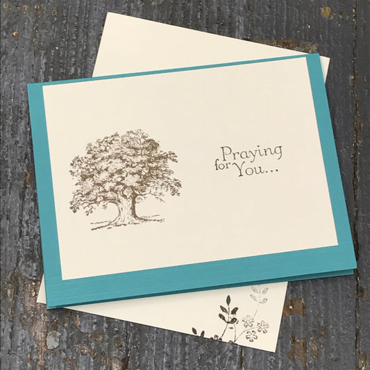 Get Well Sympathy Prayer Thinking of You Handmade Stampin Up Greeting Card with Envelope Front